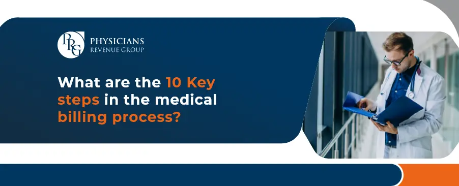 What are the 10 Key steps in the medical billing process Banner
